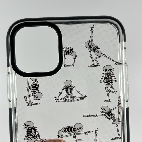 Unlock Style & Protection: iPhone 11 Pro Max - Skeleton Yoga - Clear Black - Picture 4 of 4